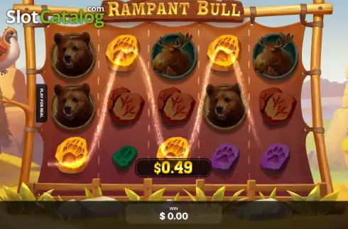 Скрин3. Rampant Bull слот