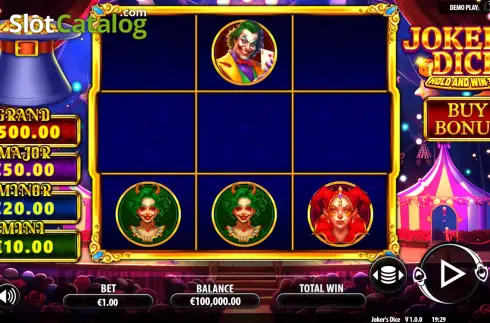 Скрин2. Joker's Dice слот