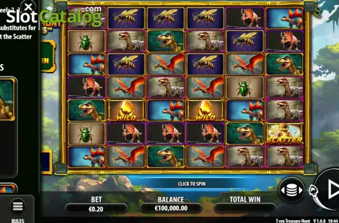 Скрин6. T-Rex Treasure Hunt слот
