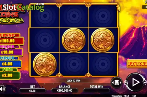 Скрин2. Volcanic Coins слот