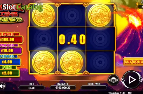Скрин3. Volcanic Coins слот