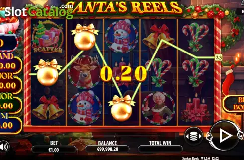 Скрин3. Santa's Reels (Playzia) слот