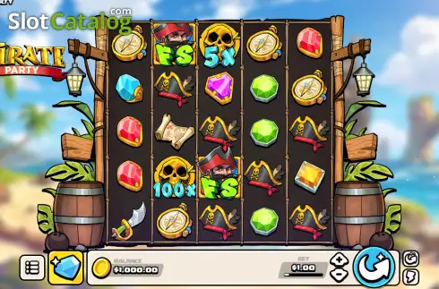 Скрин2. Pirate Party (Pocket Play) слот