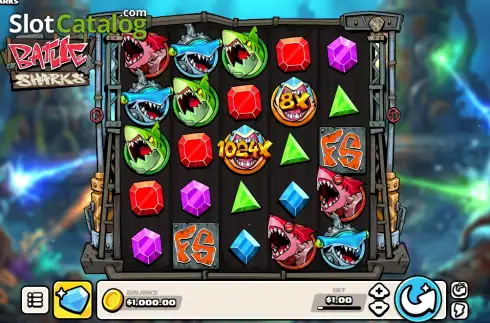 Скрин2. Battle Sharks слот