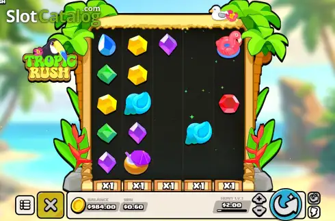 Скрин3. Tropic Rush слот