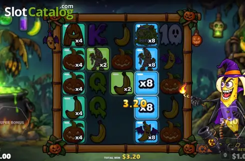 Скрин3. Halloween Banana слот