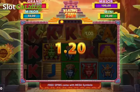 Скрин3. Blazing Sun слот