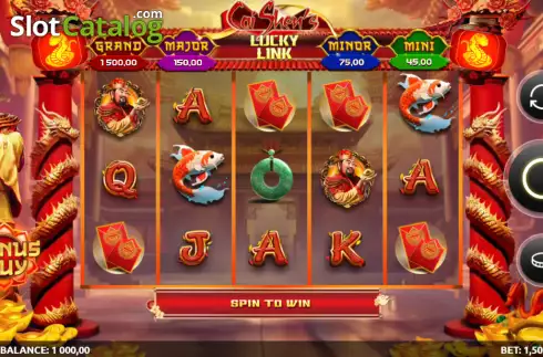 Скрин2. Caishen's Lucky Link слот