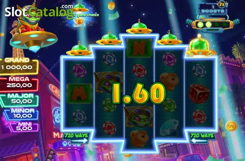 Скрин3. Vegas Space Heist слот