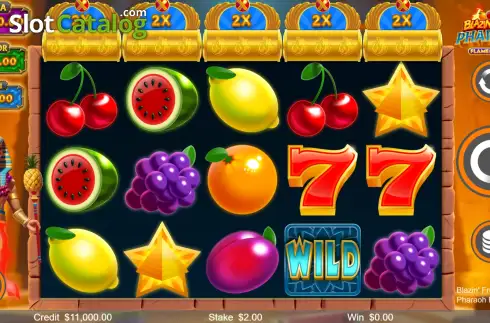 Скрин2. Blazin' Fruit Pharaoh FlameLink слот