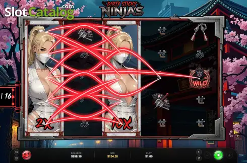 Скрин3. Dirty Sticky Ninjas слот