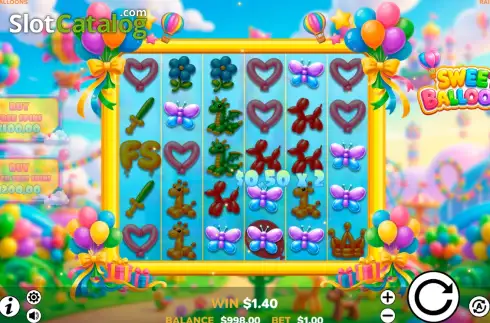 Скрин3. Sweet Balloons слот