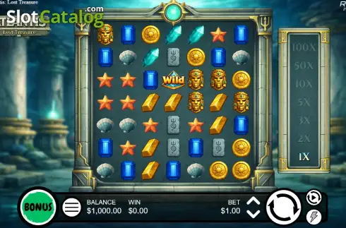 Скрин2. Atlantis Lost Treasure слот