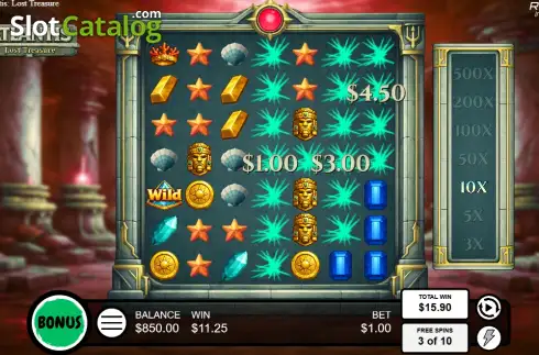 Скрин3. Atlantis Lost Treasure слот
