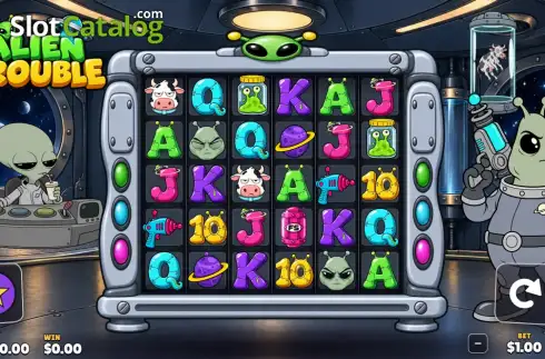 Скрин2. Alien Trouble слот