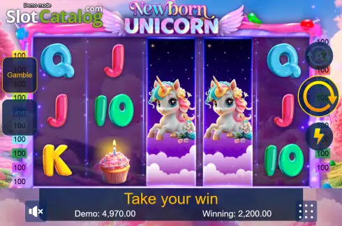 Скрин3. Newborn Unicorn слот