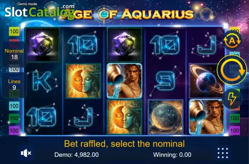 Скрин2. Age of Aquarius слот