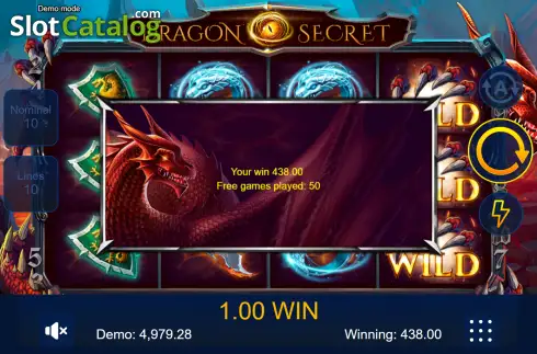 Скрин3. Dragon's Secret (SlotoLand) слот