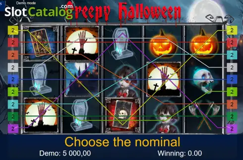 Скрин2. Creepy Halloween слот