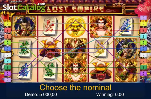 Скрин2. Lost Empire слот
