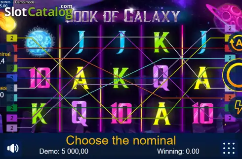 Скрин2. Book of Galaxy слот