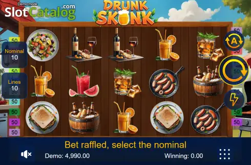 Скрин2. Drunk Skunk слот