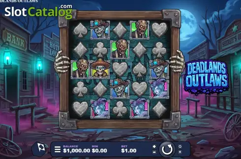 Скрин2. Deadlands Outlaws слот