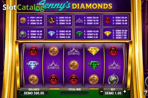 Скрин2. Jenny's Diamonds слот
