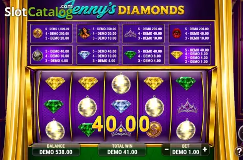 Скрин3. Jenny's Diamonds слот