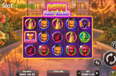 Скрин2. Love Fruit Island слот