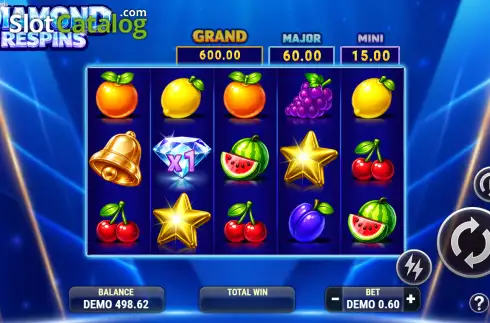 Скрин2. Diamond Respins слот