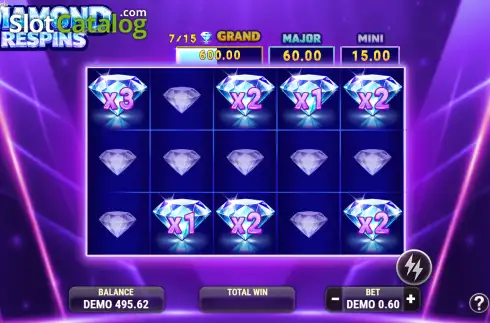 Скрин3. Diamond Respins слот