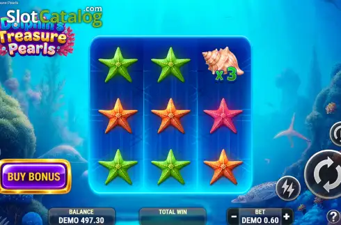 Скрин2. Dolphin's Treasure Pearls слот