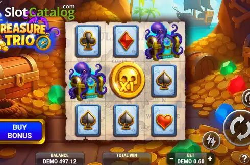 Скрин2. Treasure Trio слот