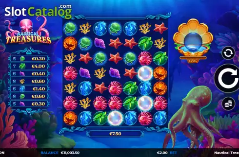 Скрин2. Nautical Treasures слот