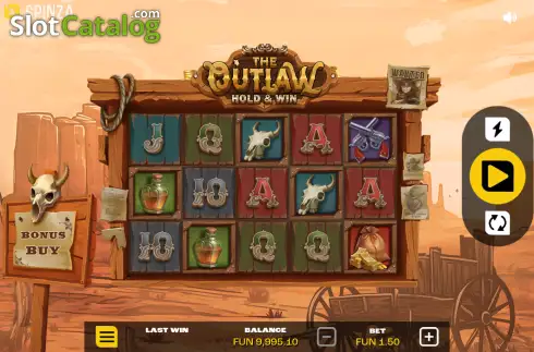 Скрин2. The Outlaw Hold & Win слот