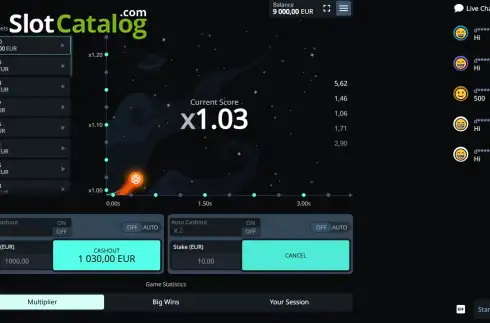 Скрин2. Comet Crash слот