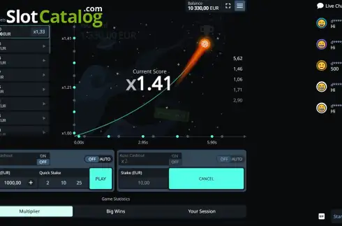 Скрин3. Comet Crash слот