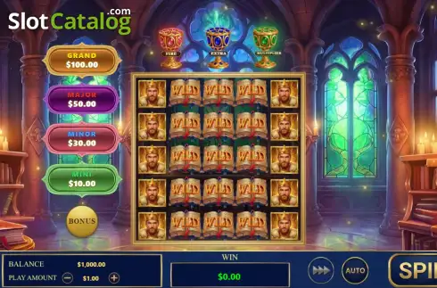 Скрин2. King Arthur Bingo Frenzy слот