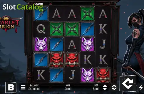 Скрин2. Scarlet Reign слот