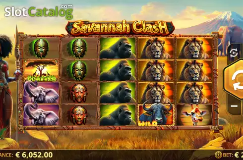 Скрин2. Savannah Clash слот