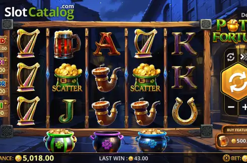 Скрин2. Pots of Fortune слот