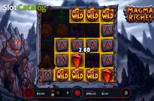 Скрин3. Magma Riches слот