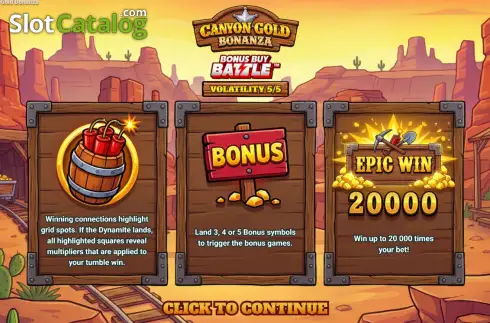 Скрин2. Canyon Gold Bonanza слот