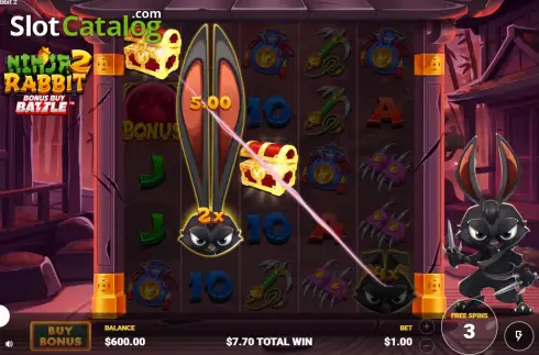 Скрин3. Ninja Rabbit 2 слот