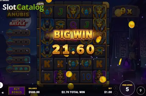 Скрин3. Wheel of Anubis слот