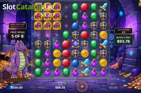 Скрин3. Dragon Dungeon слот
