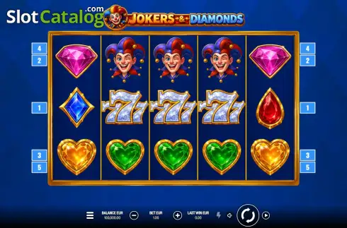 Скрин2. Jokers & Diamonds слот