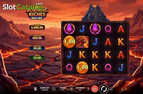 Скрин2. Burning Riches слот