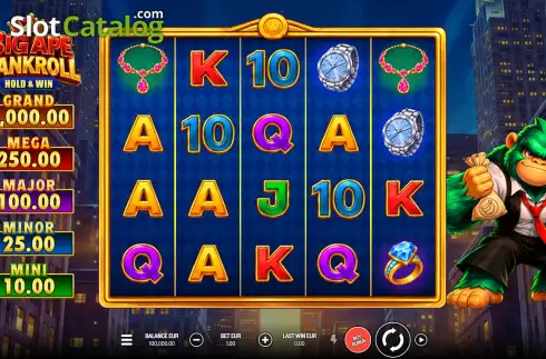 Скрин2. Big Ape Bankroll: Hold & Win слот
